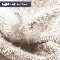 6 Piece Bathroom Towels Set, 28"x54.5"x0.25" view 3