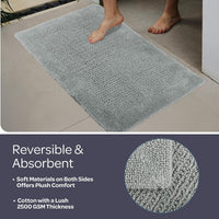 Bathroom Rugs - 2-Piece 2500GSM Cotton Bath Mat Set view 20