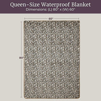 Waterproof Throw Blanket, Purple, 80" x 80" view 9
