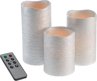 Set of 3 Flameless LED Candles with Remote view 1