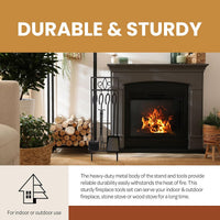 5-Piece Fireplace Tools Set - Fire Tools for Fire Places view 5