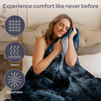 Wolf Blanket - 80x92-Inch Printed Howling Wolf Moon Blanket view 4