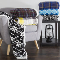 Reversible Plaid Fleece Blanket view 4