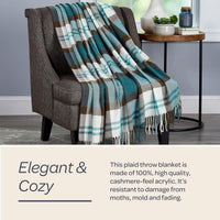 Bristol Plaid Soft Blanket-Oversized, Luxuriously Fluffy view 3