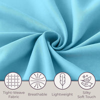 3-Piece Brushed Microfiber Twin Sheet Set, Purple view 22