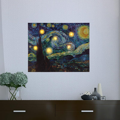 Lighted Wall Art Canvas With Timer, 16"L x 12"W