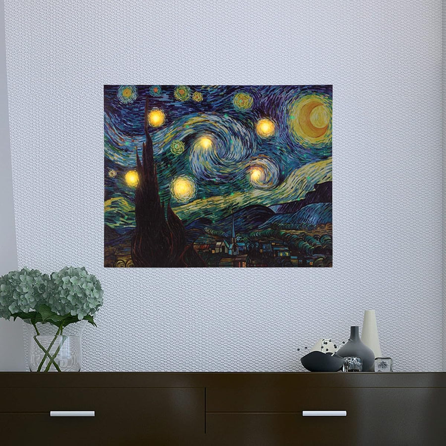 Lighted Wall Art Canvas With Timer, 16"L x 12"W &mdash; Lavish Home
