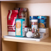3 Tier Spice Step Shelf- Kitchen Cabinet, White view 4