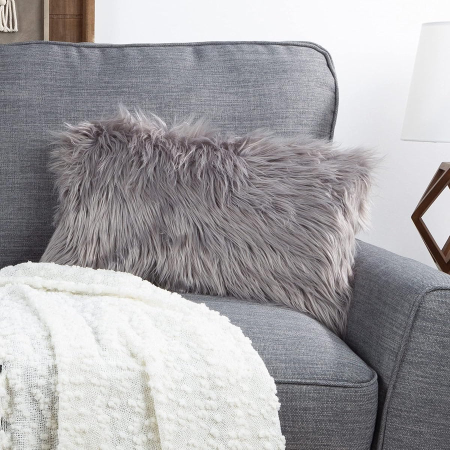 Decorative Pillows, 12" x 20", Gray &mdash; Lavish Home
