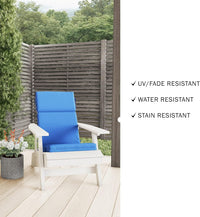 High-Back Chair Cushions, Blue view 4