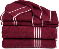 Rio 8 Piece 100% Cotton Towel Set - White & Silver view 7