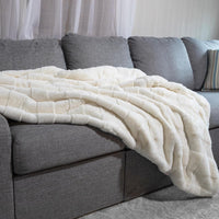 Faux Fur Blanket - 60x80-Inch Queen Size Throw Blanket view 4