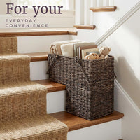 Wicker Stair Case Basket with Handles view 4