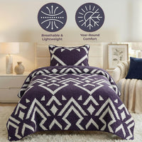 2-Piece Twin Quilt Set, Multicolor. view 9