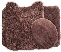 3-Piece Bathroom Rug Set, 1'8" x 2' (Rectangle & Round) view 6