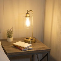 Set of 2 Table Lamps - Industrial, (L) 8.66” x (W) 5.91” x (H) 16.14” view 6