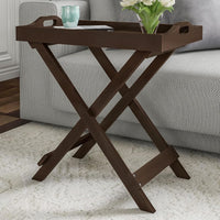 End Folding Modern Minimalist Wooden Contemporary Side Table view 26