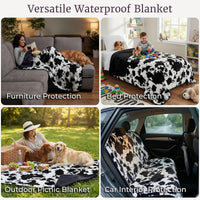 Waterproof Throw Blanket, Purple, 80" x 80" view 24