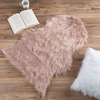 Sheepskin Throw Rug - Faux Fur 2x3-Foot High Pile Soft view 6