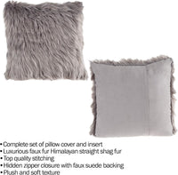 Decorative Pillows, 22 x 22, Gray view 3