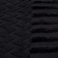 6-Piece Cotton Deluxe Plush Bath Towel Set, Black view 3