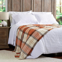 Oversized Throw Blanket for Couch, Spice Plaid, 60" x 70" view 4