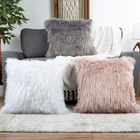22 Plush Pillow Luxury Square Accent Pillow Insert and Shag view 5