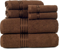 6 Piece Bathroom Towels Set, 28"x54.5"x0.25" view 13