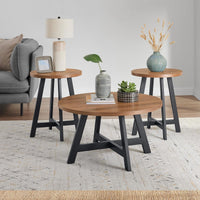 3-Piece Coffee Table Set, 24”L x 24”W x 16.5”H view 1