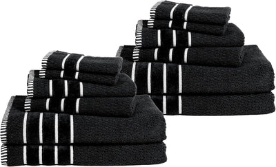 Towel Set - Combed Cotton Rice Weave Bathroom Accessories