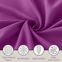 3-Piece Brushed Microfiber Twin Sheet Set, Purple view 3