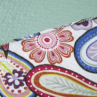 3-Piece Quilt Set - Lizzie Classic Paisley King Quilt with 2 view 4