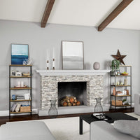 5-Tier Bookshelf-Open Industrial Style Etagere Shelving Unit view 5
