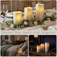 Set of 3 Flameless LED Candles with Remote view 5