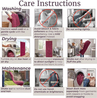 Memory Foam Shag Bath Mat (24x58), Pink view 6