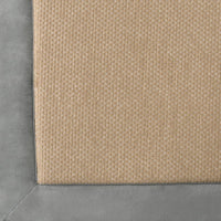 2 pc Memory Foam Bath Mat Set - Faux Linen Fleece - Platinum view 2